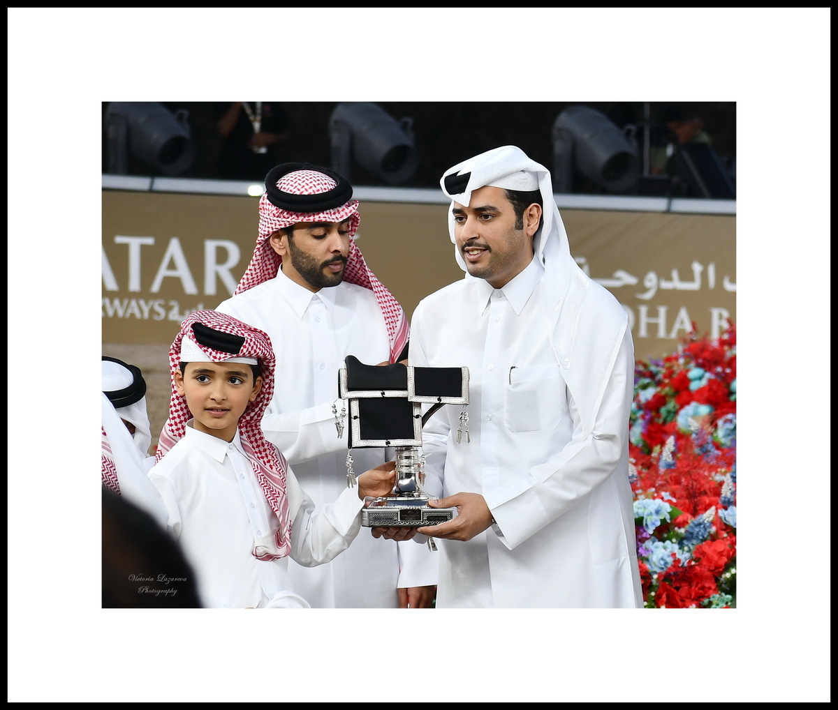 SK Arabians team, the owner of Arabian yearling colt Sharar Al Manhal, QATAR